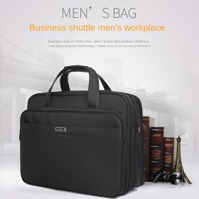 17.3 Inch Laptop Bag, Expandable Briefcase,Computer Bag Men Women,Laptop Shoulder Bag,Work Bag Business Travel Office (Black-17.3 Inch)