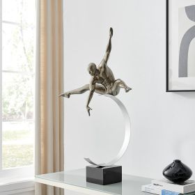 Dynamic Man Sculpture, Gray