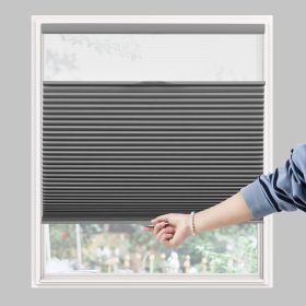 WELLSOURCE Day&Night Cellular Shades, Blackout Top Down Bottom Up Honeycomb Blinds for Windows, Cordless Window Shades with Sheer (Color: Gray)