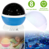 LED Star Sky Projector Night Light Kids Rotating Starry Night Lamp USB Sleep Light Xmas Gift