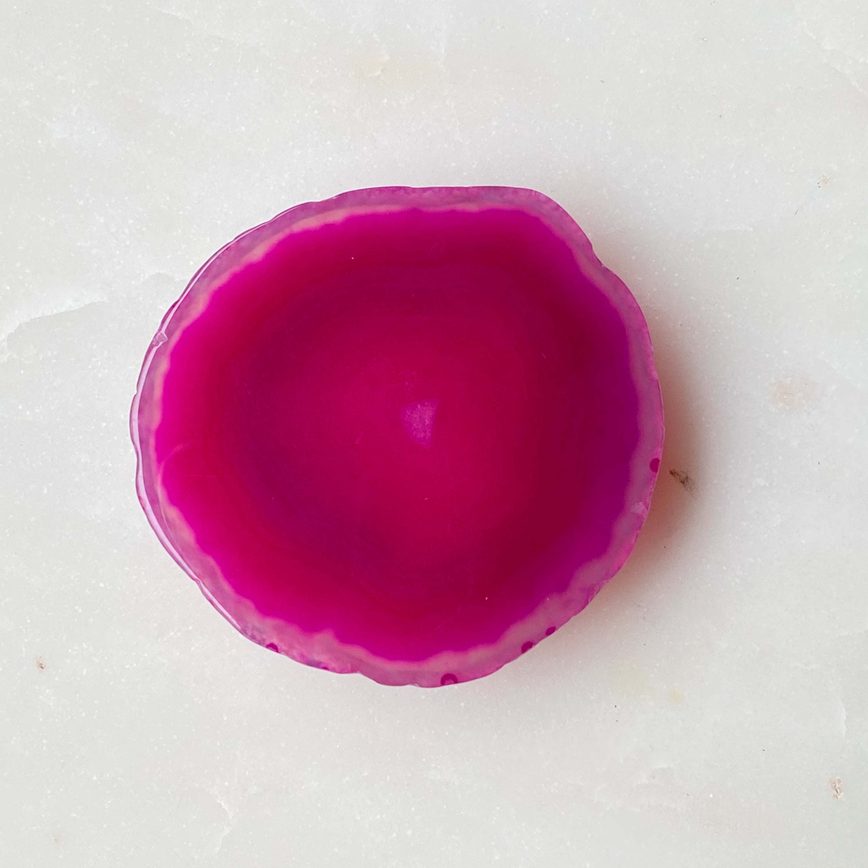 Rock Edge Natural Stone Device Grip (Color: Pink Agate)